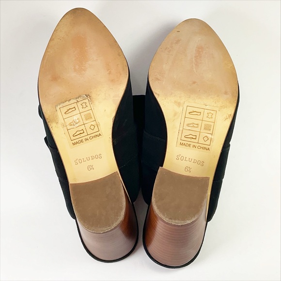 Soludos Lani Bow Suede Heeled Mules - Picture 9 of 10